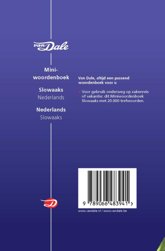 Achterkant van Slowaaks