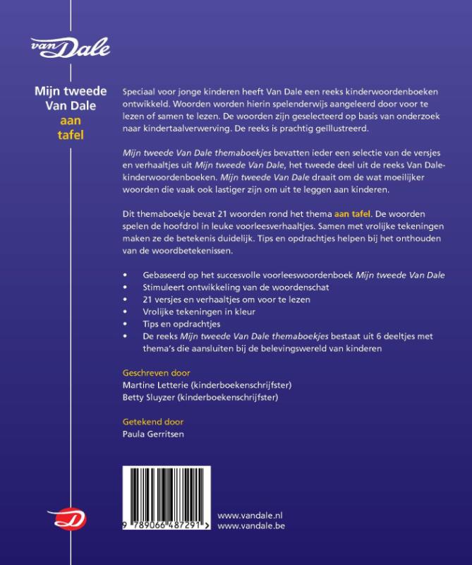 Achterkant van Aan tafel