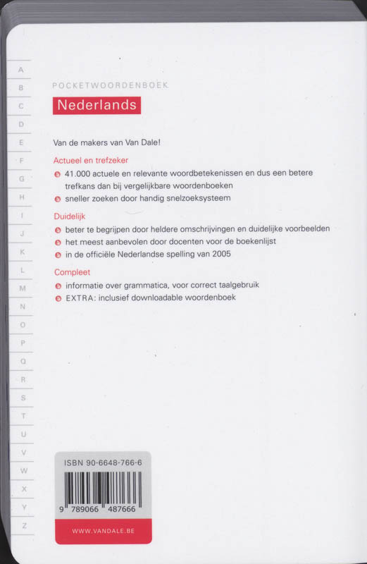Achterkant van Belgische ed.