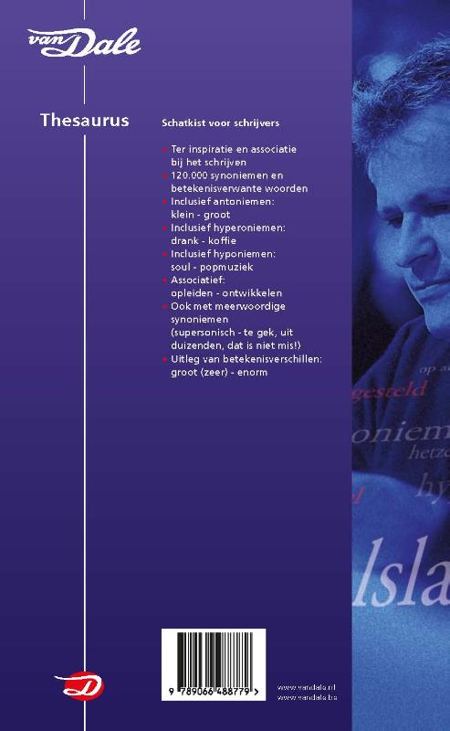 Achterkant van Van Dale Thesaurus