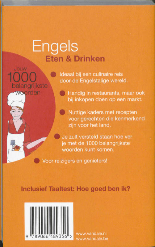 Achterkant van Engels