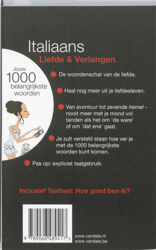 Achterkant van Italiaans