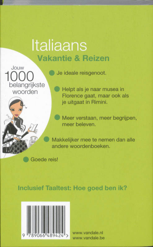 Achterkant van Italiaans