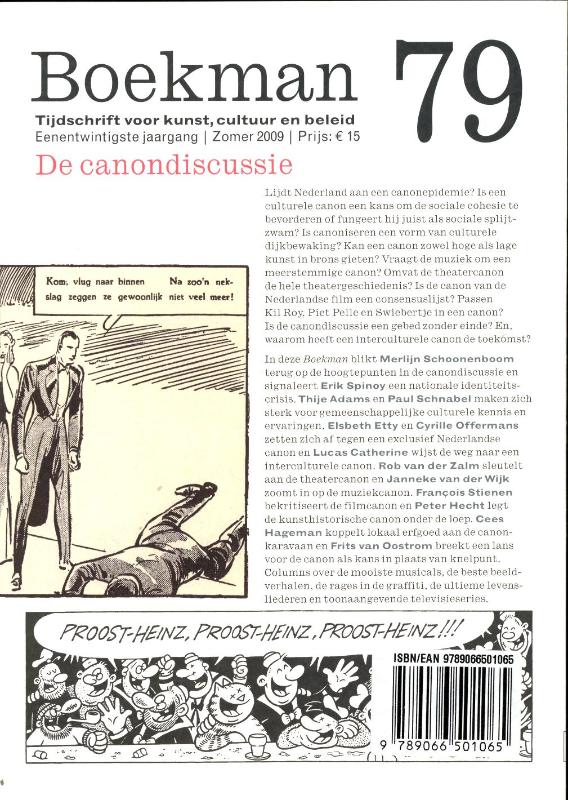 Achterkant van De canondiscussie