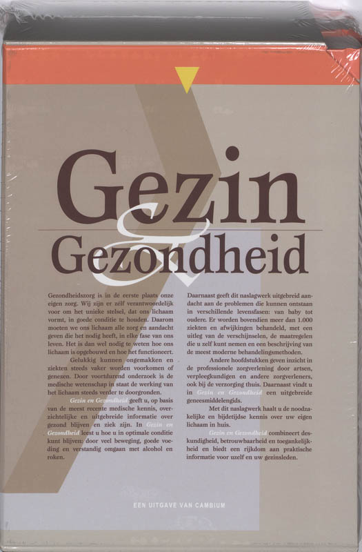 Achterkant van Gezin & gezondheid set a 2 dln