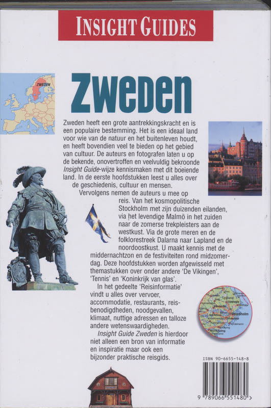 Achterkant van Zweden