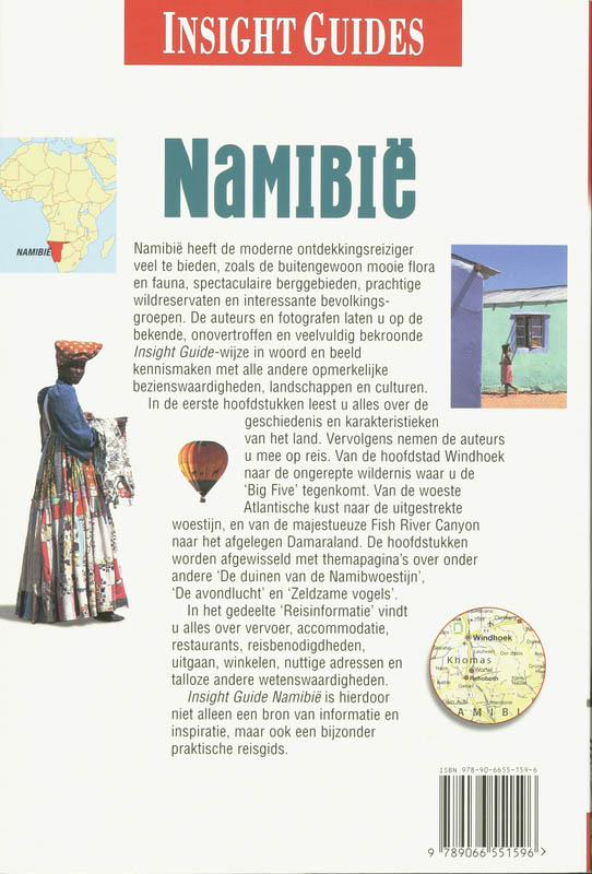 Achterkant van Namibie