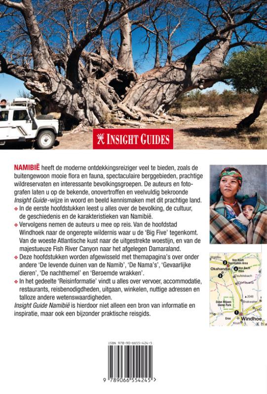 Achterkant van Namibie