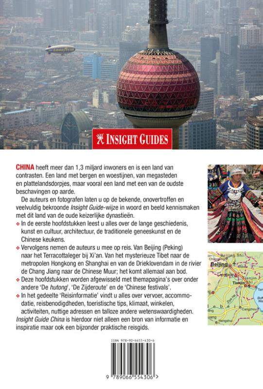 Achterkant van China