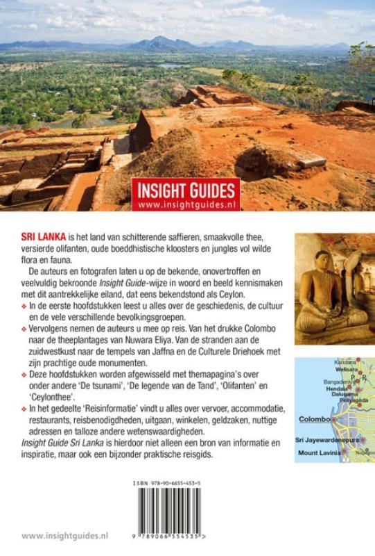 Achterkant van Sri Lanka
