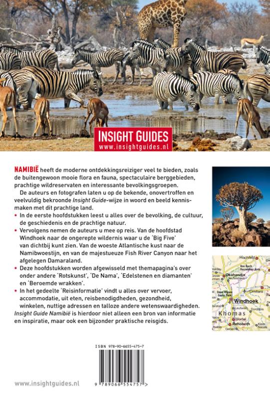 Achterkant van Namibië