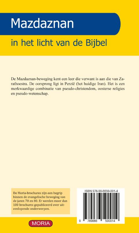 Achterkant van Mazdaznan