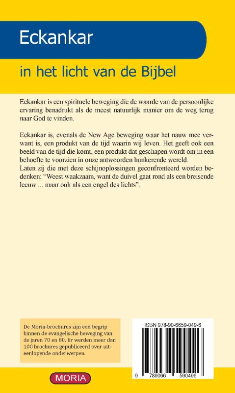 Achterkant van Eckankar