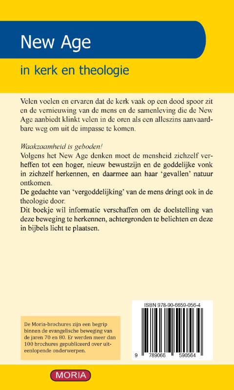 Achterkant van New Age in kerk en theologie