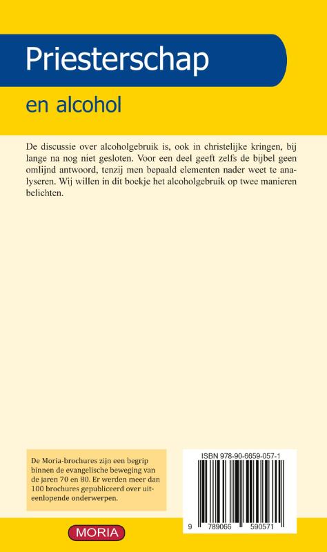 Achterkant van Priesterschap en alcohol