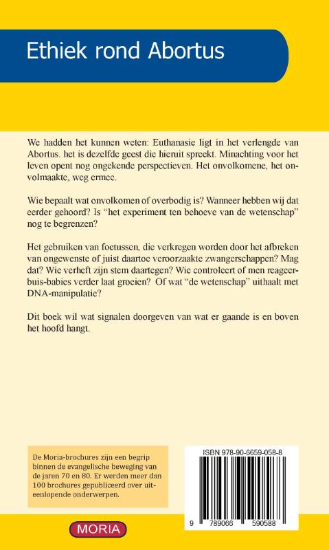 Achterkant van Ethiek rond abortus
