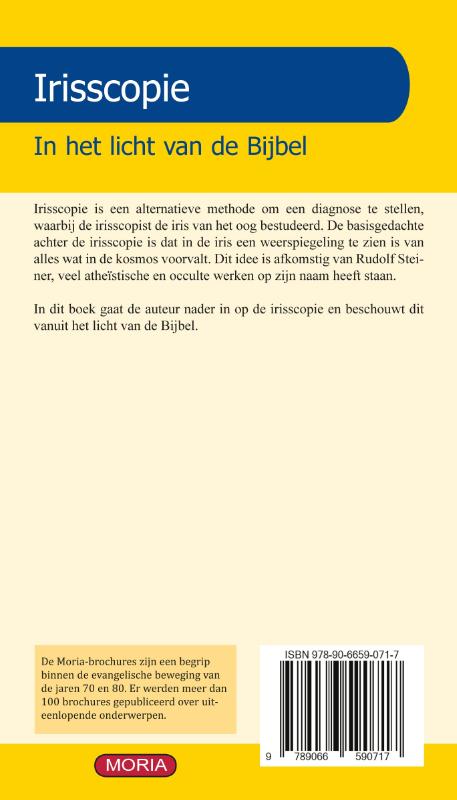 Achterkant van Irisscopie