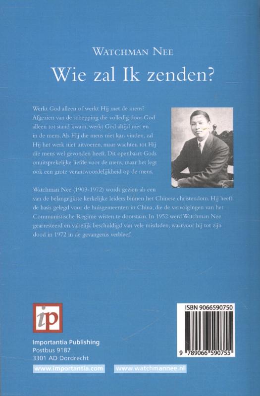 Achterkant van Wie zal ik zenden?