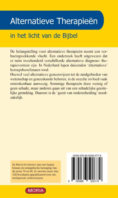 Achterkant van Alternatieve therapieën