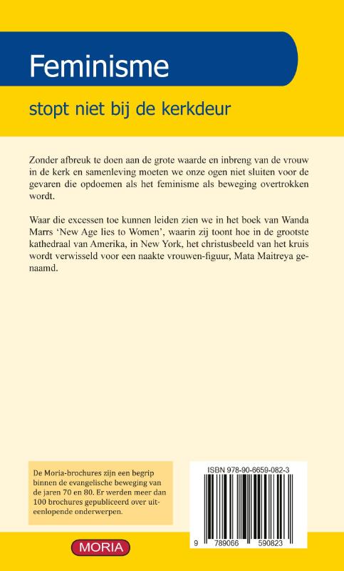 Achterkant van Feminisme stopt niet bij de kerkdeur