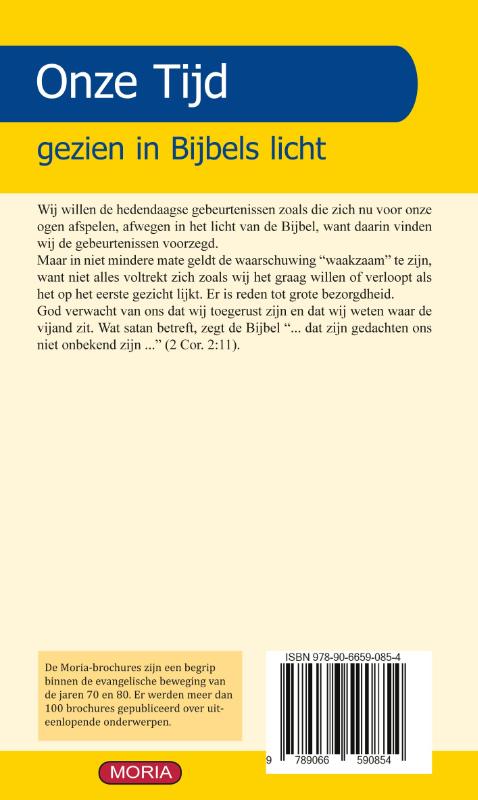 Achterkant van Onze tijd gezien in bijbels licht