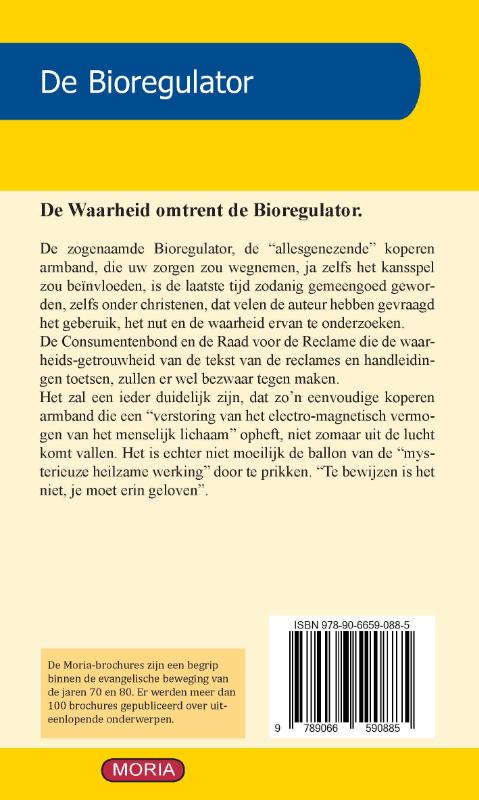 Achterkant van De waarheid omtrent de bioregulator