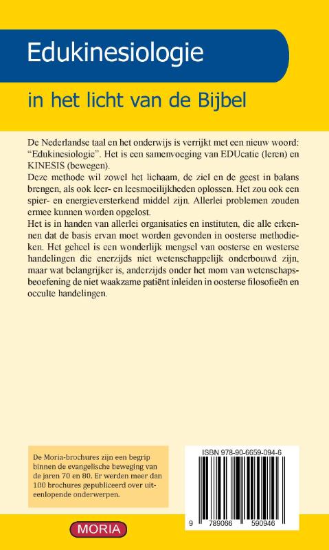 Achterkant van Edukinesiologie