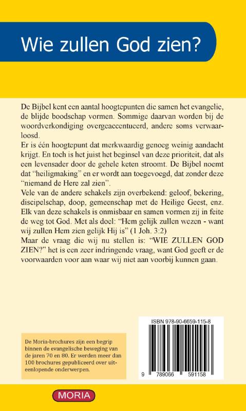 Achterkant van Wie zullen God zien?