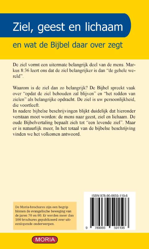 Achterkant van Ziel geest en lichaam