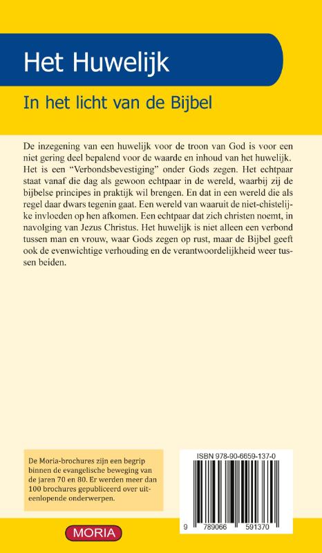 Achterkant van Het huwelijk in het licht van de bijbel