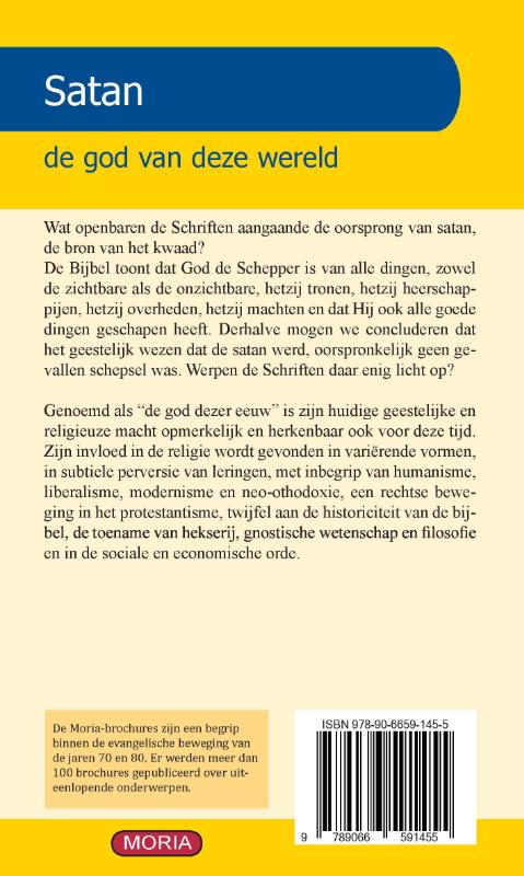 Achterkant van Satan, de god van deze wereld