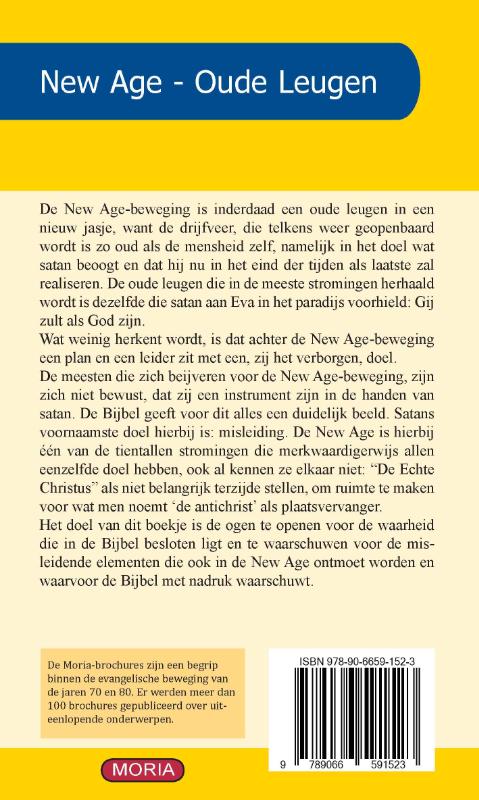 Achterkant van New age: Oude leugen