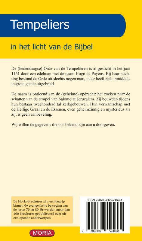Achterkant van De orde van de Tempeliers