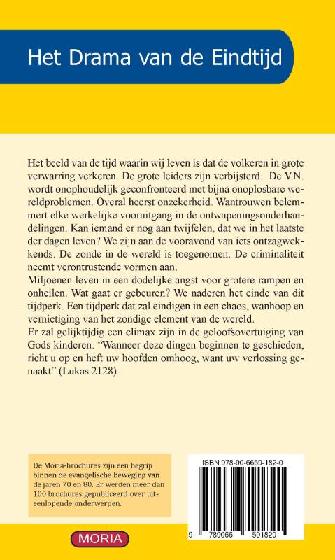 Achterkant van Het drama van de eindtijd