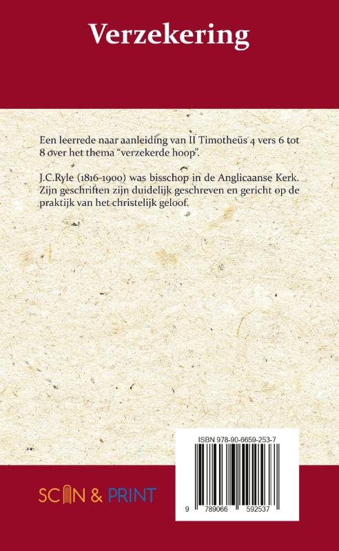 Achterkant van Verzekering