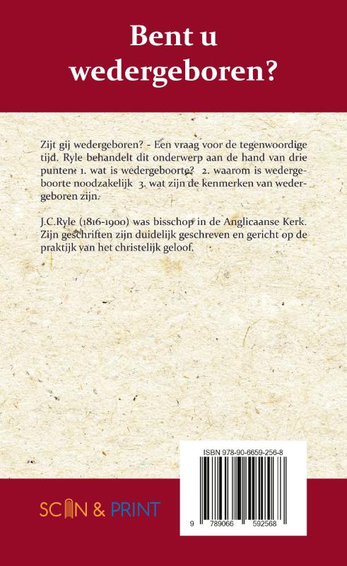 Achterkant van Bent u wedergeboren?