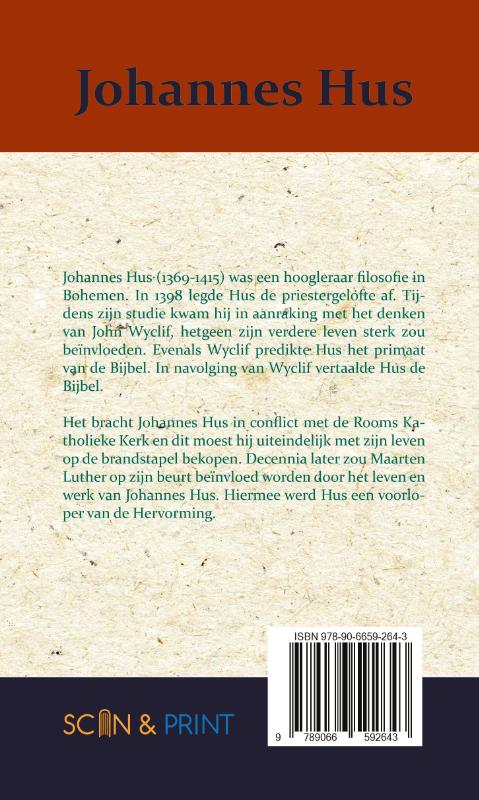Achterkant van Johannes Hus