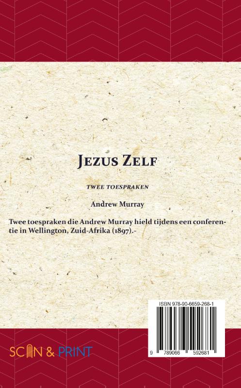 Achterkant van Jezus Zelf