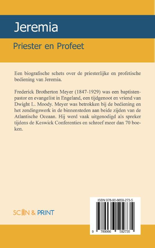 Achterkant van Jeremia