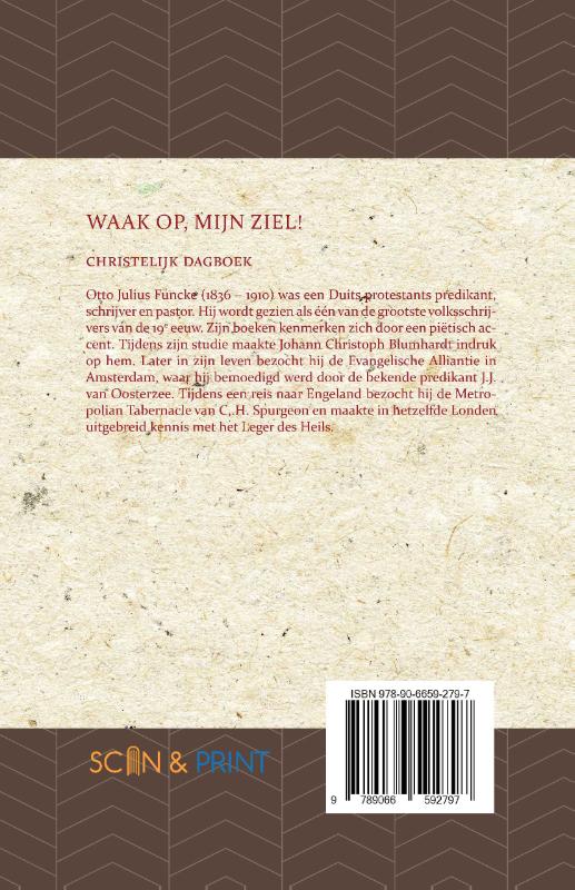 Achterkant van Waak op, mijn ziel!