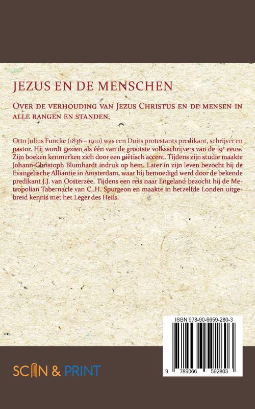 Achterkant van Jezus en de menschen
