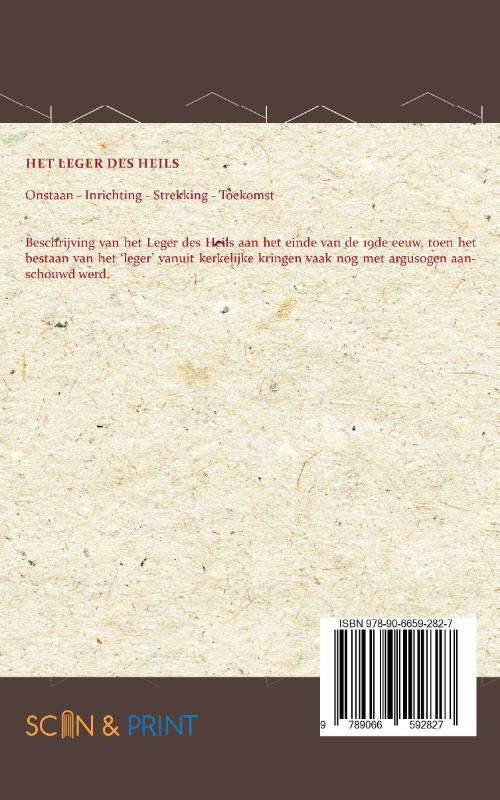 Achterkant van Het leger des Heils