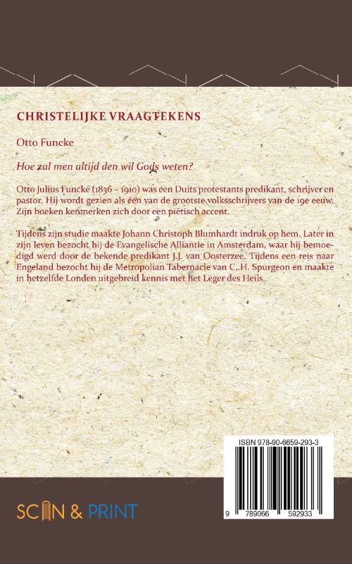Achterkant van Christelijke Vraagtekens