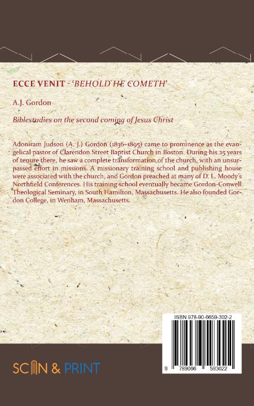 Achterkant van Ecce Venit - Behold He Cometh