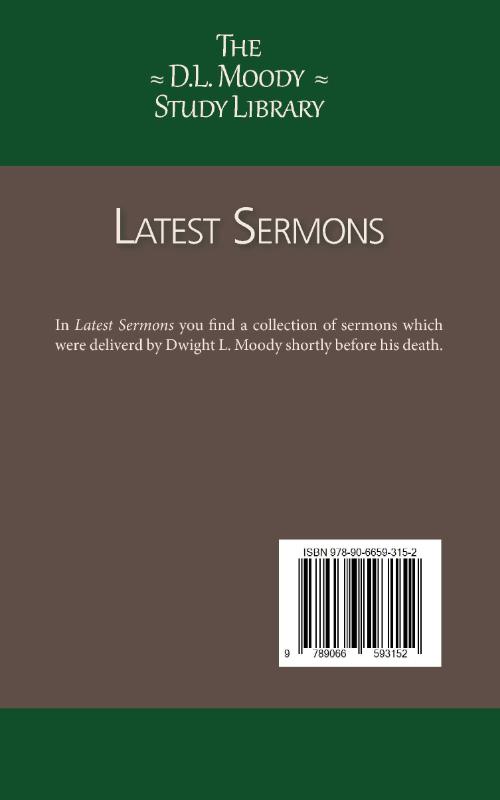 Achterkant van Latest Sermons
