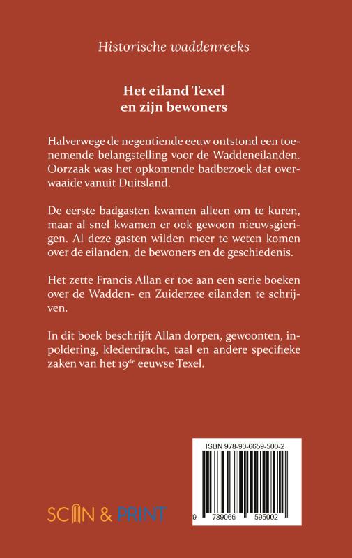Achterkant van Het eiland Texel en zijn bewoners