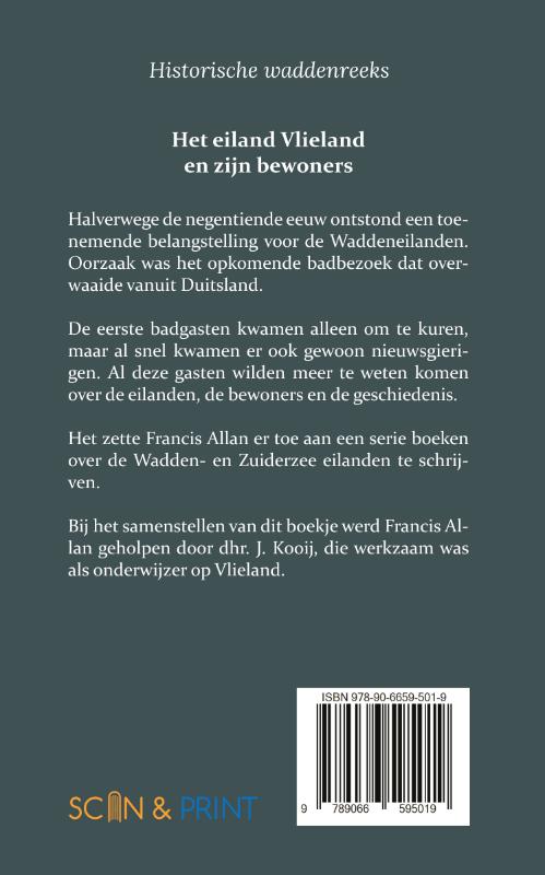 Achterkant van Het eiland Vlieland en zijn bewoners