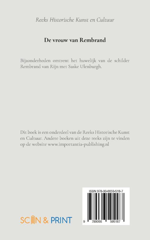Achterkant van De vrouw van Rembrand