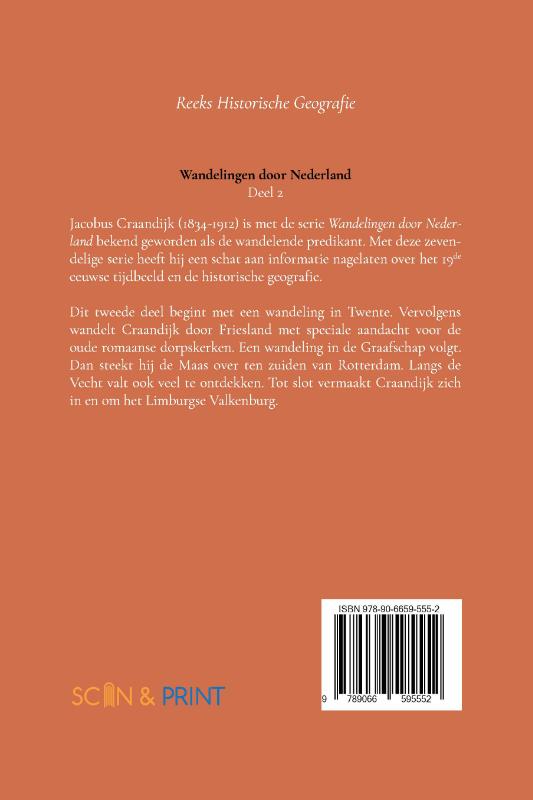 Achterkant van Wandelingen door Nederland 2