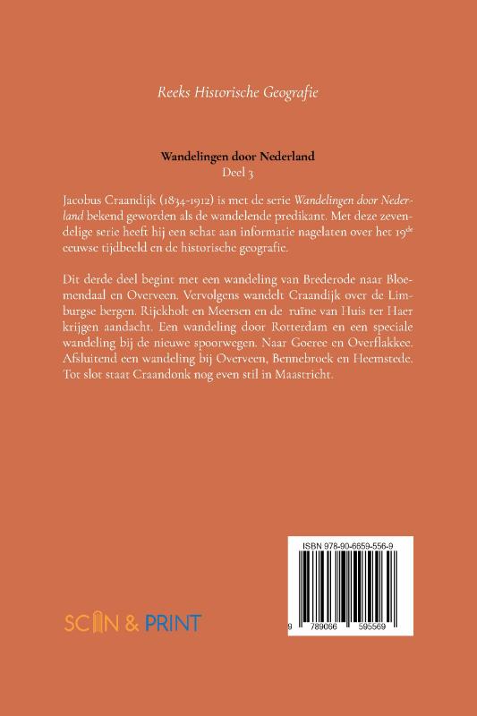 Achterkant van Wandelingen door Nederland 3